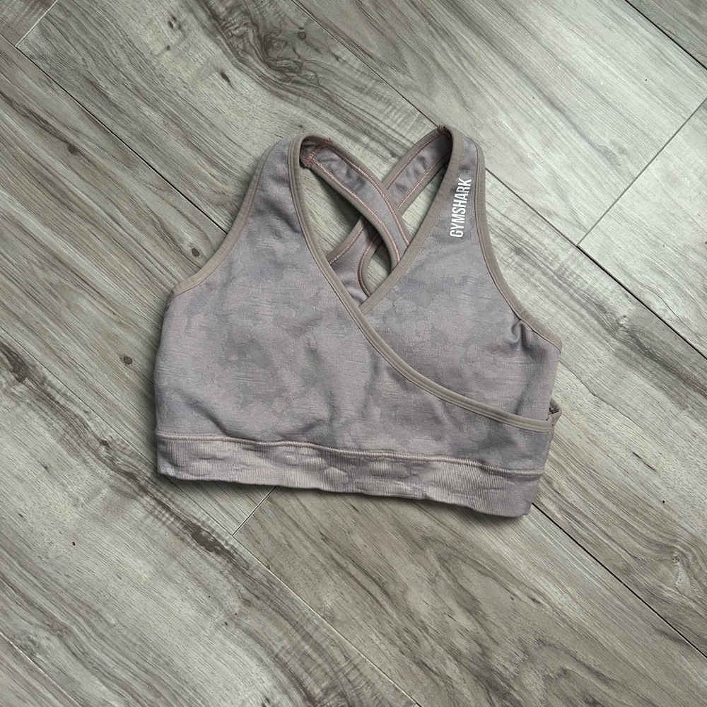 Gymshark Women's Crossover Sports Bra - Lavender